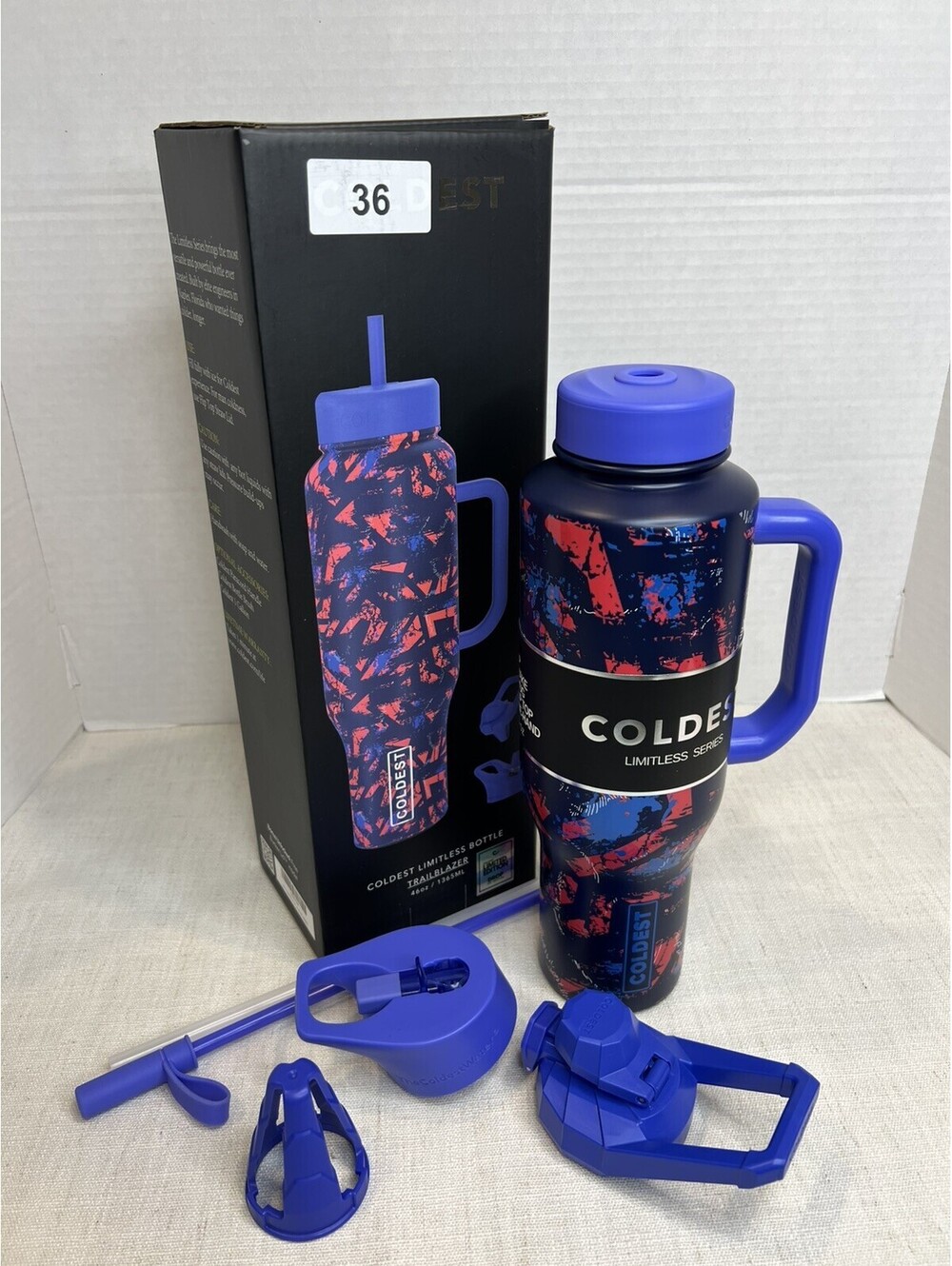 Coldest Limited Edition. 46oz Stainless Steel Trailblazer 3 Lids | Brand New